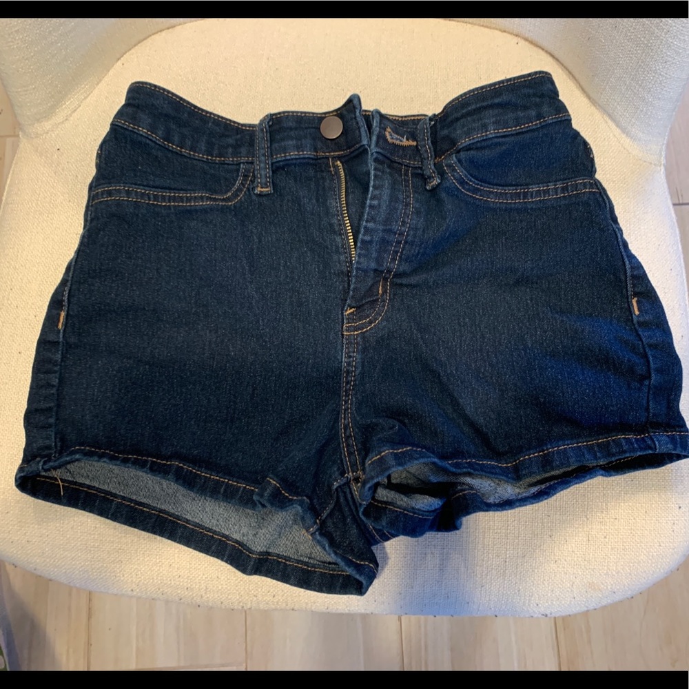Wild Fable High Rise Dark Denim Shorts